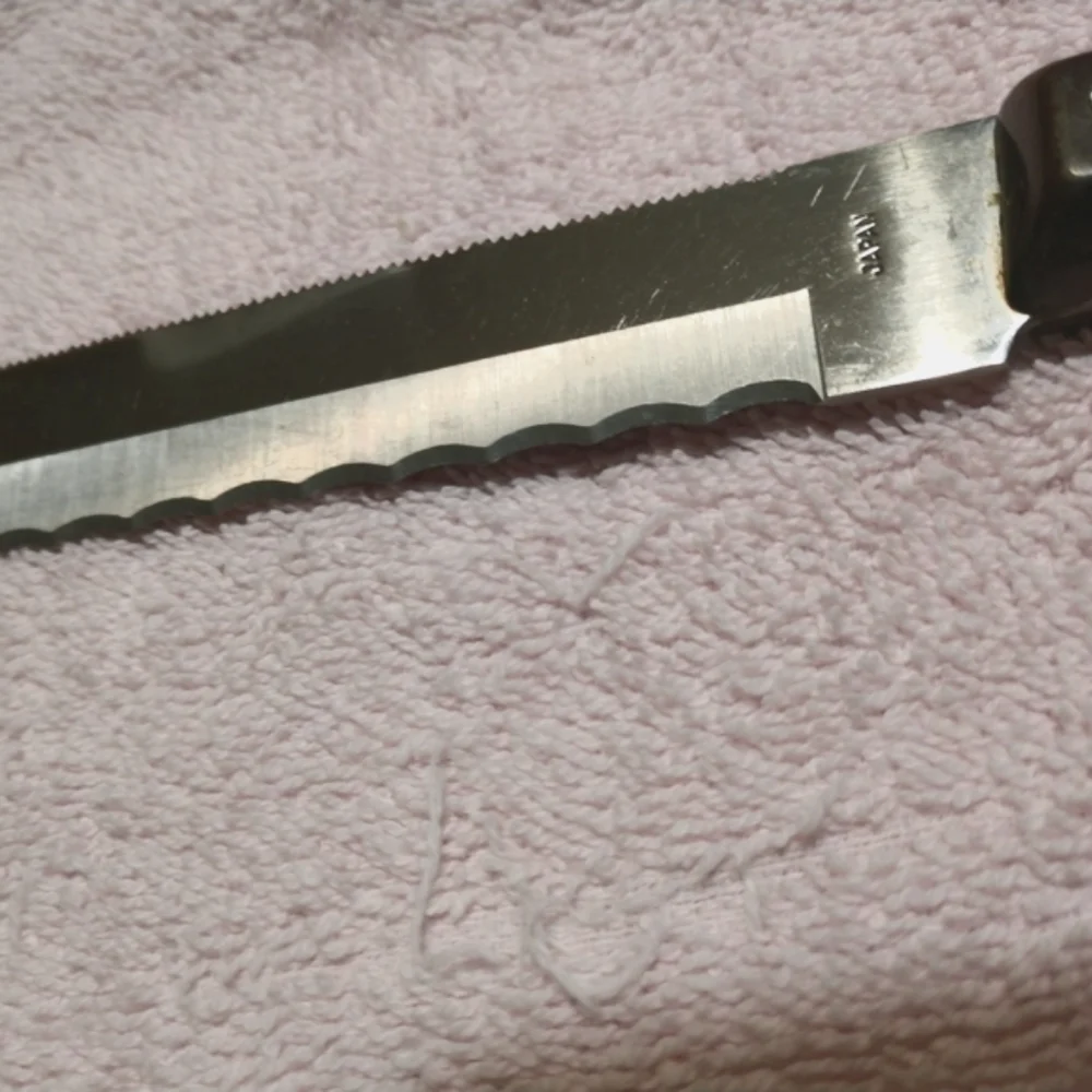 Vintage Wonder Serrated CARVING KNIFE 14 inches Blades both sides